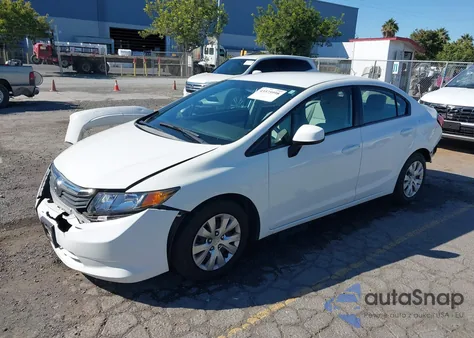 2012 Honda Civic Lx из США, поврежденный, VIN 2HGFB2F58CH598343